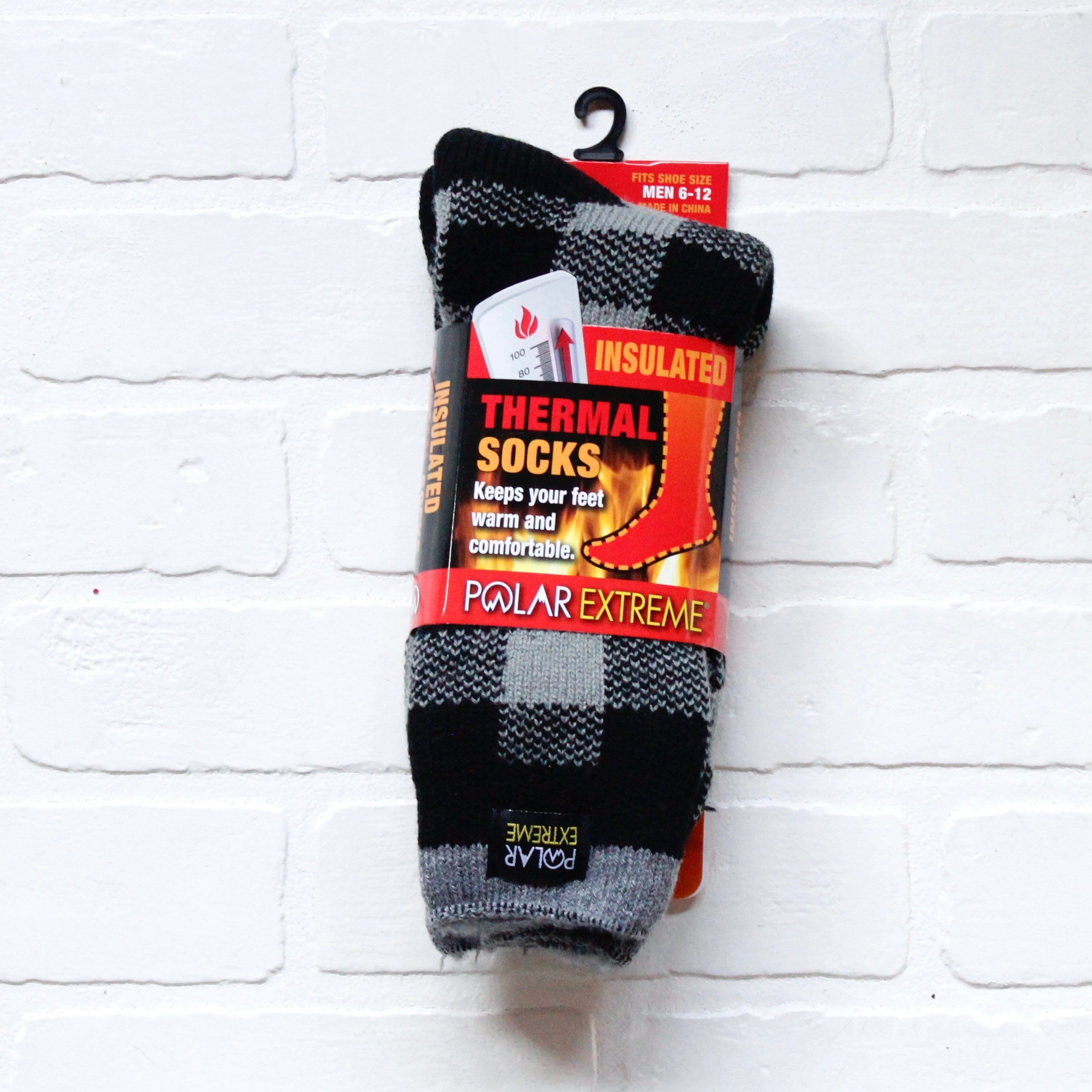 Polar Extreme Heat Men's Stripe & Solid Sock