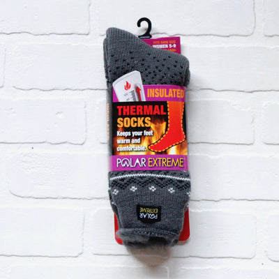 Polar Extreme Heat Women's Fairisle Thermal Sock Asst