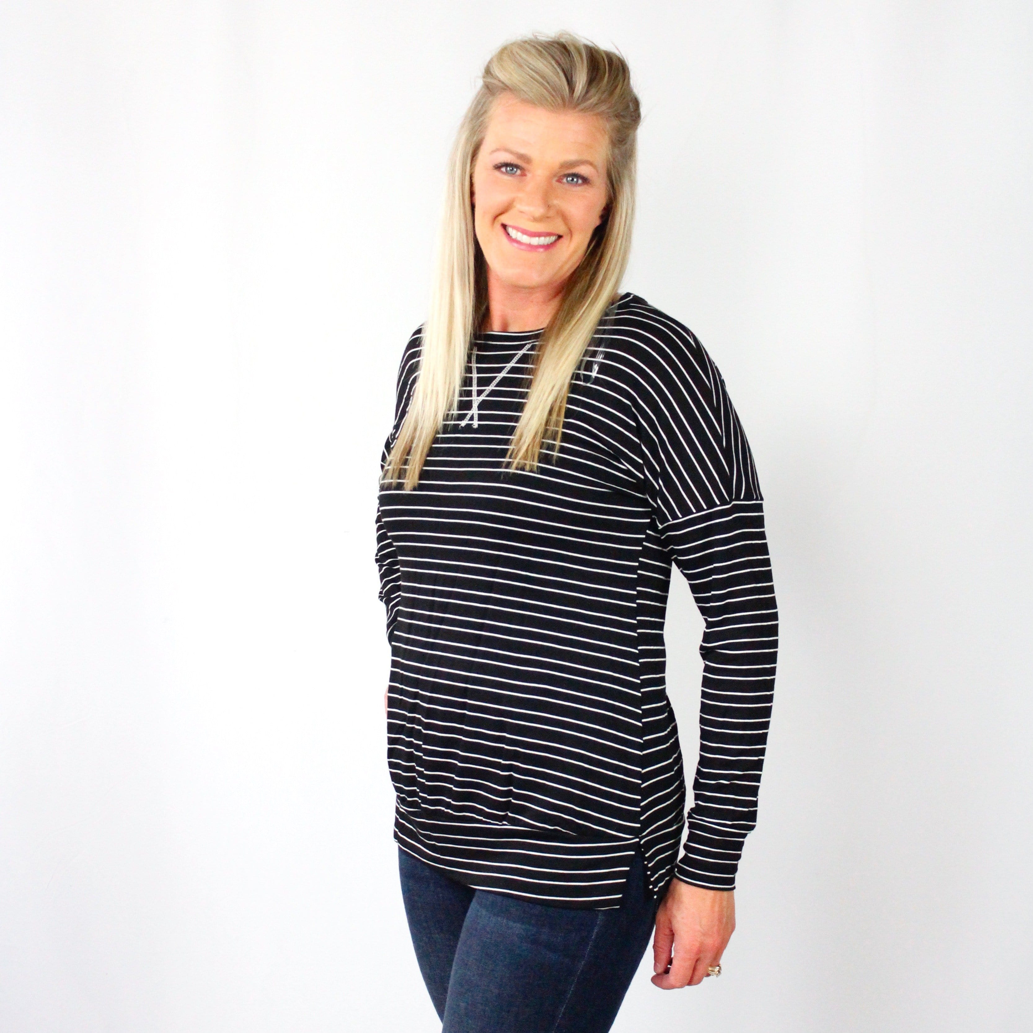 Stripe Weekender Top
