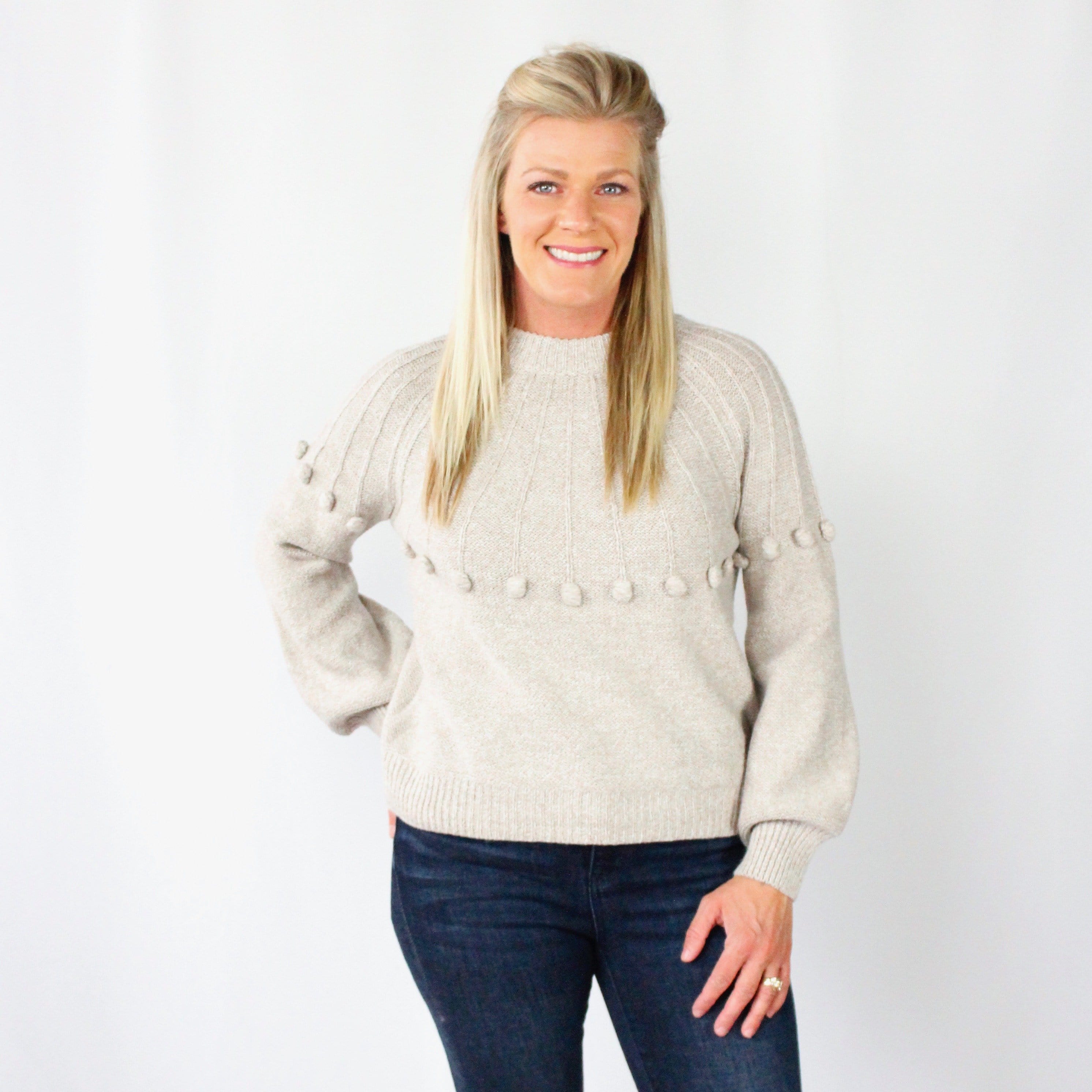 Knit Pom Sweater