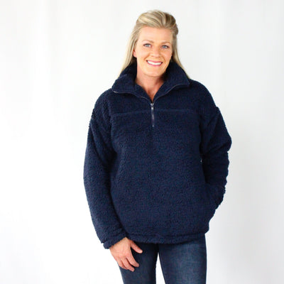 Sherpa Half Zip Pullover