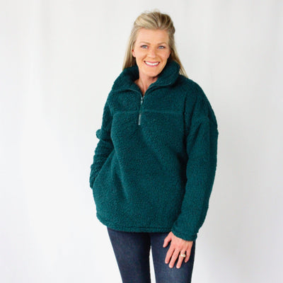 Sherpa Half Zip Pullover