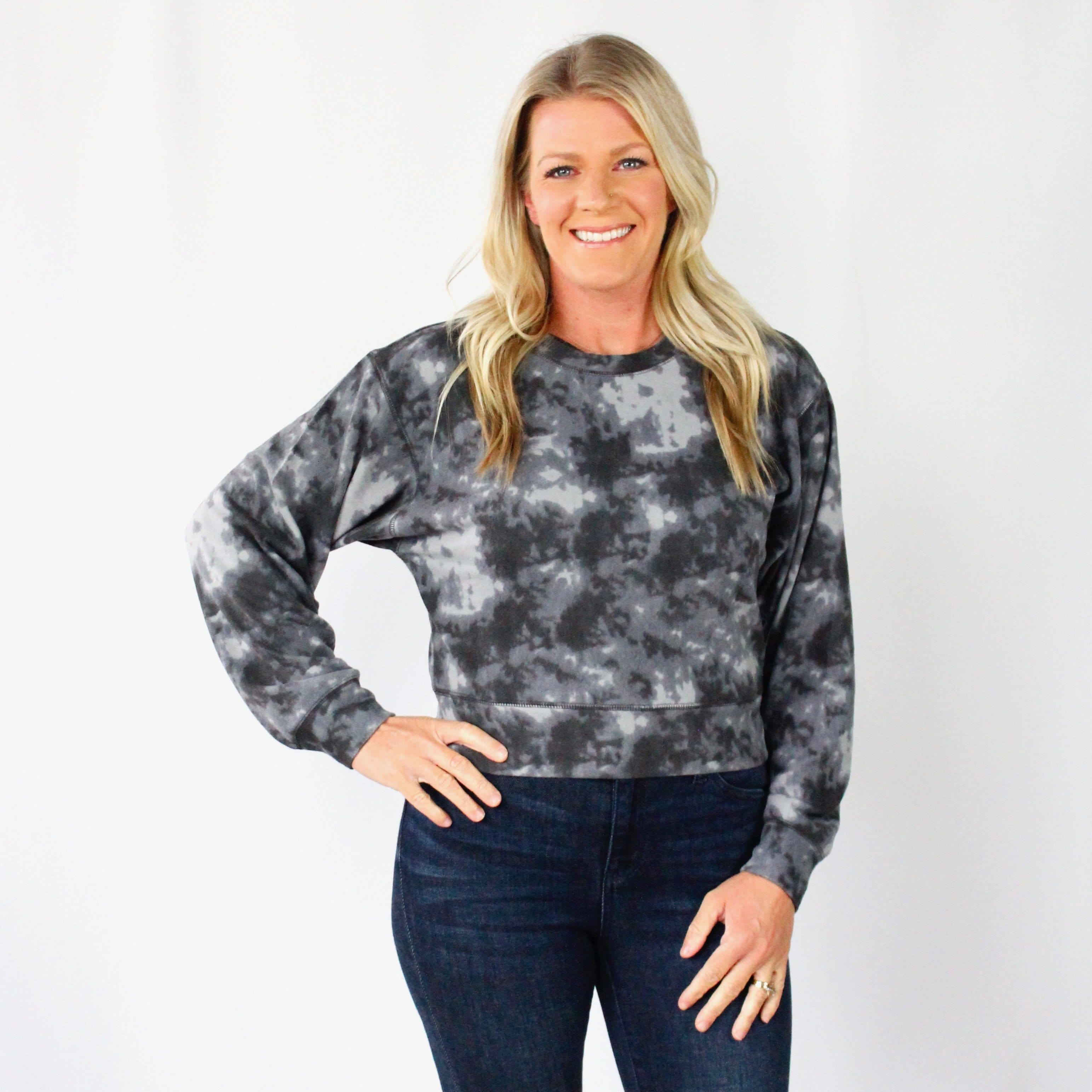 Tie Dye Fleece Top