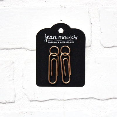 Paperclip Post Earring