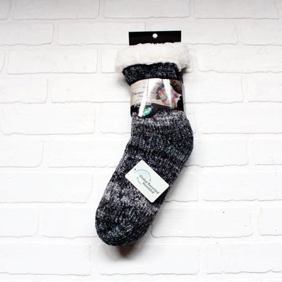 Ombre Yarn Thermal Slipper Socks Asst