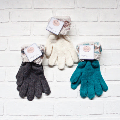 Metallic Collection Cuff Gloves