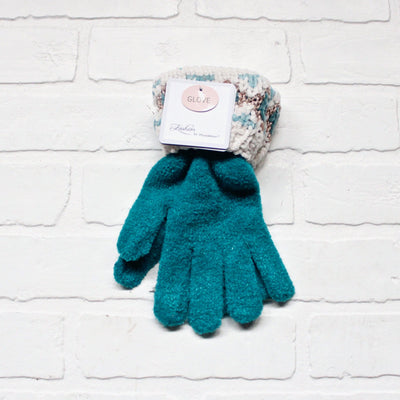 Metallic Collection Cuff Gloves Asst