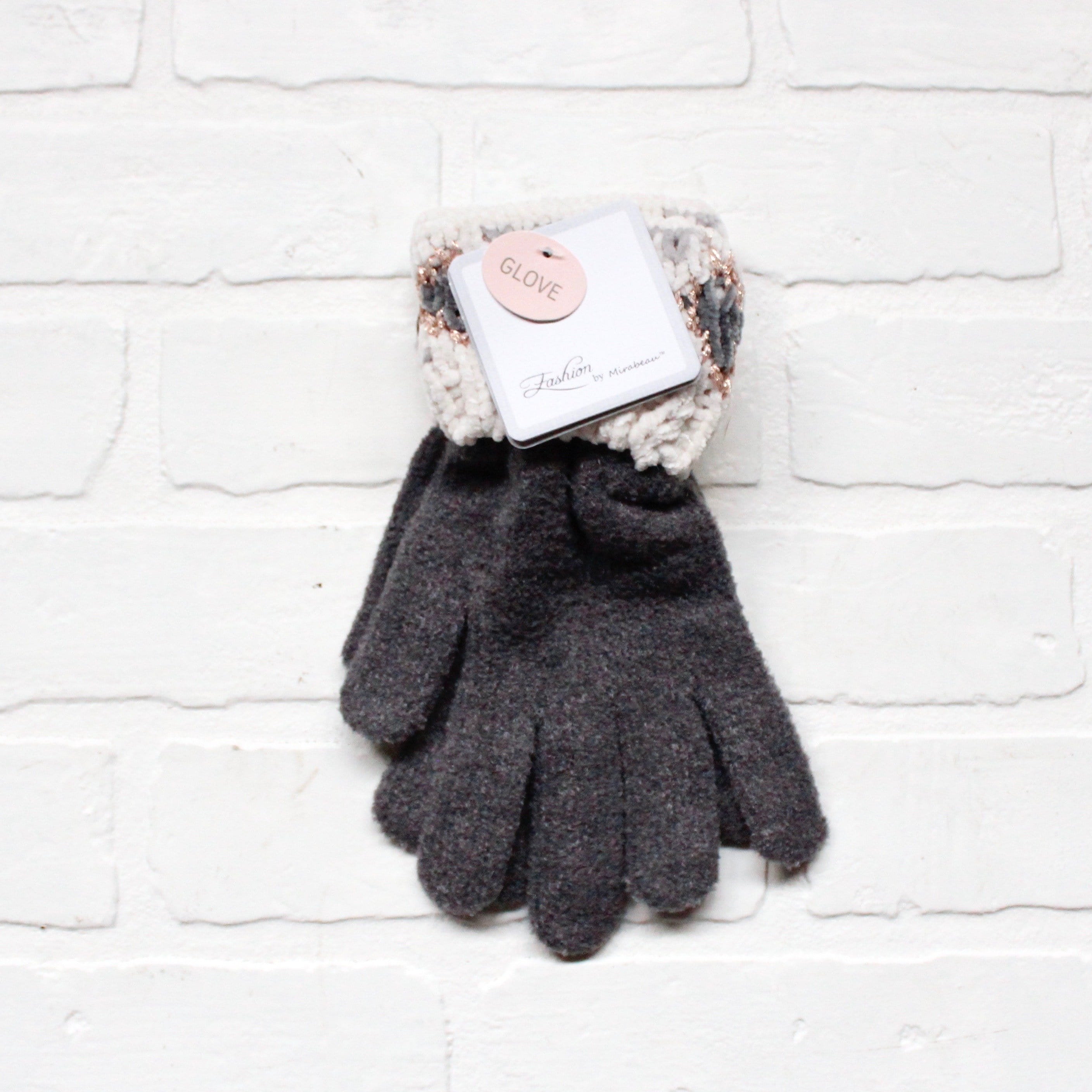 Metallic Collection Cuff Gloves Asst