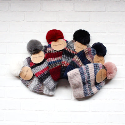 Multi Color Wool Blend Giving Beanie
