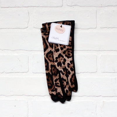 Leopard Print Fashion Gloves