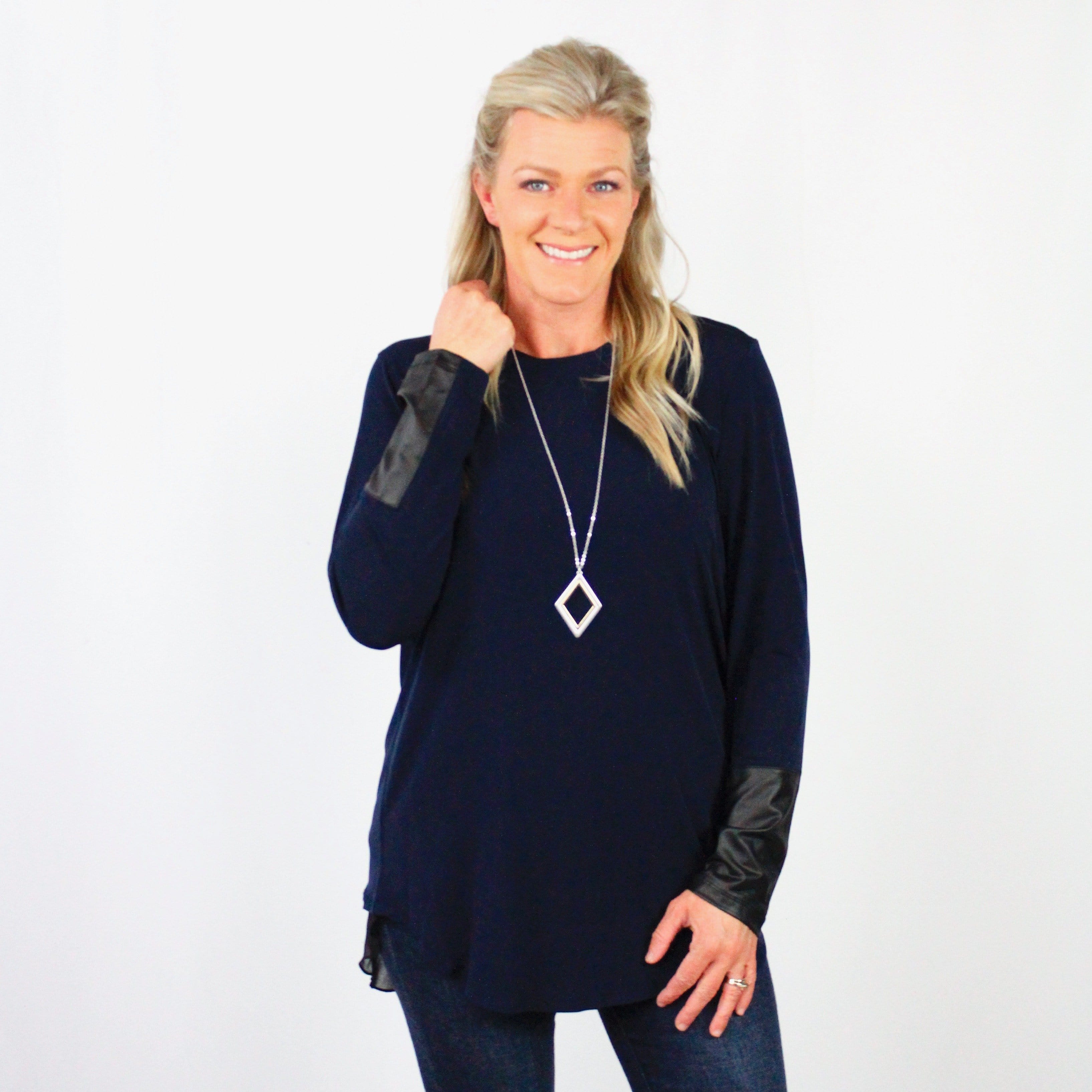 Navy Basic Blouse