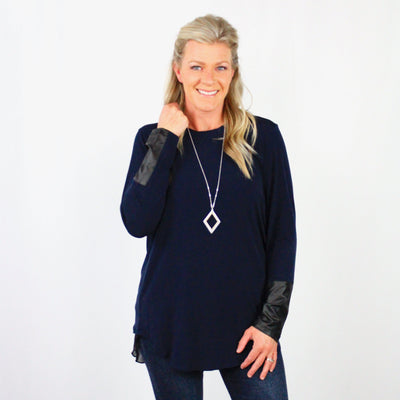 Navy Basic Blouse