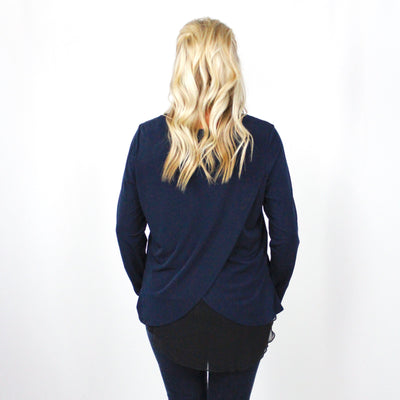 Navy Basic Blouse