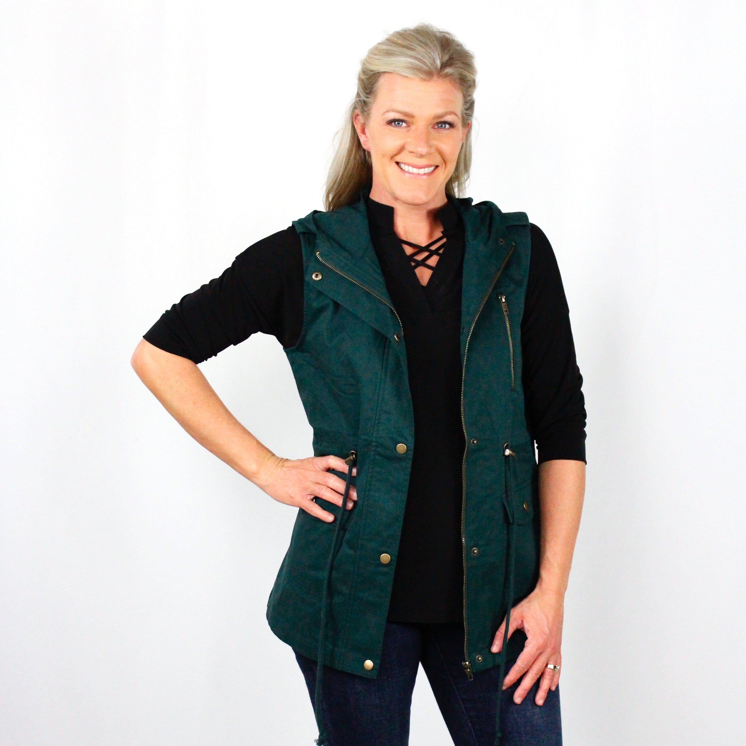 Hooded Military Vest