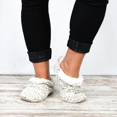 Assorted Ladies Sherpa Lined Slipper