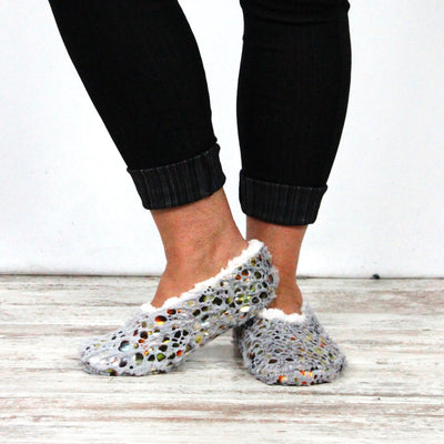 Women's Metallic Print Slipper