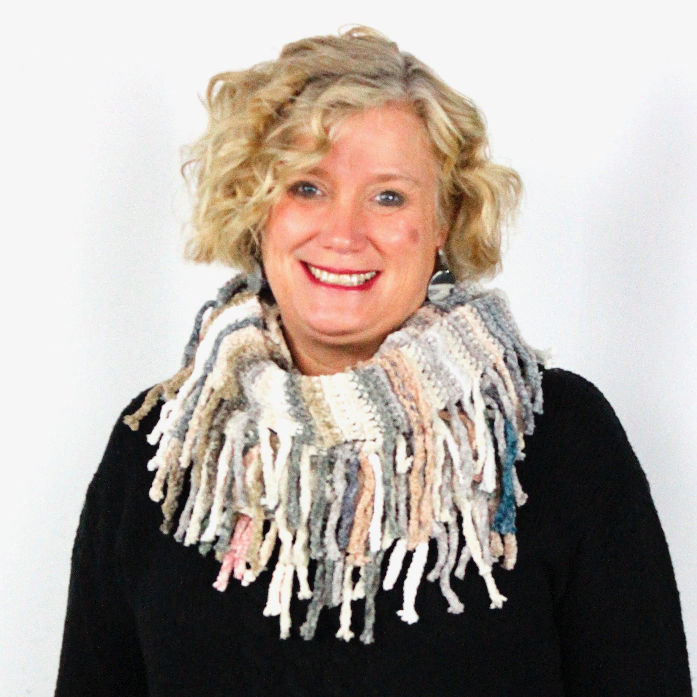Multi-Color Chenille Giving Infinity Scarf