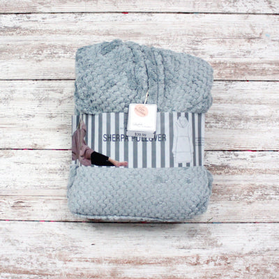 Oversized Blanket Sherpa Pullover