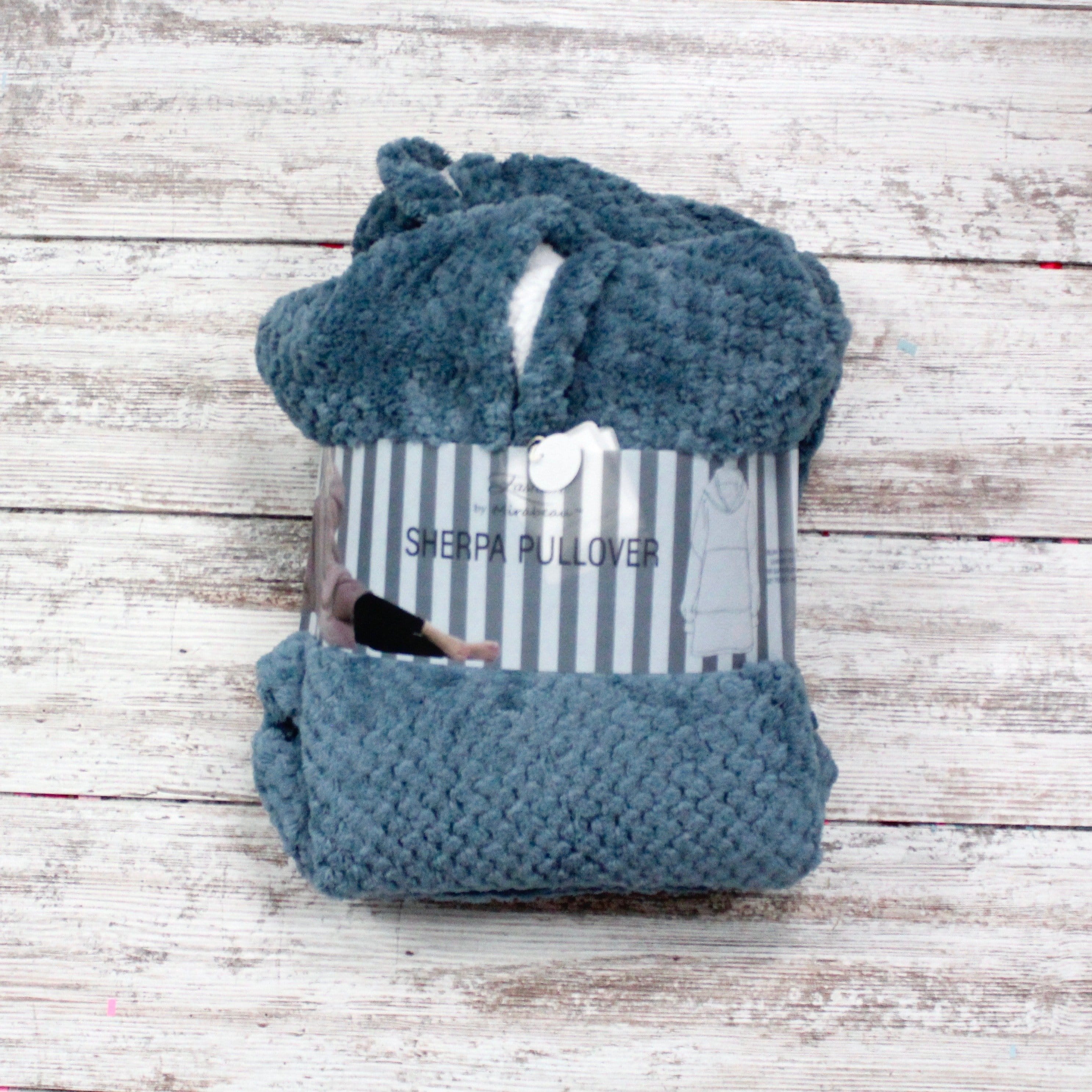 Oversized Blanket Sherpa Pullover
