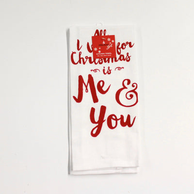 Assorted Christmas Saying Tea Towel