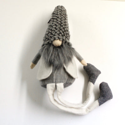 Gray Deluxe Dangle Gnome