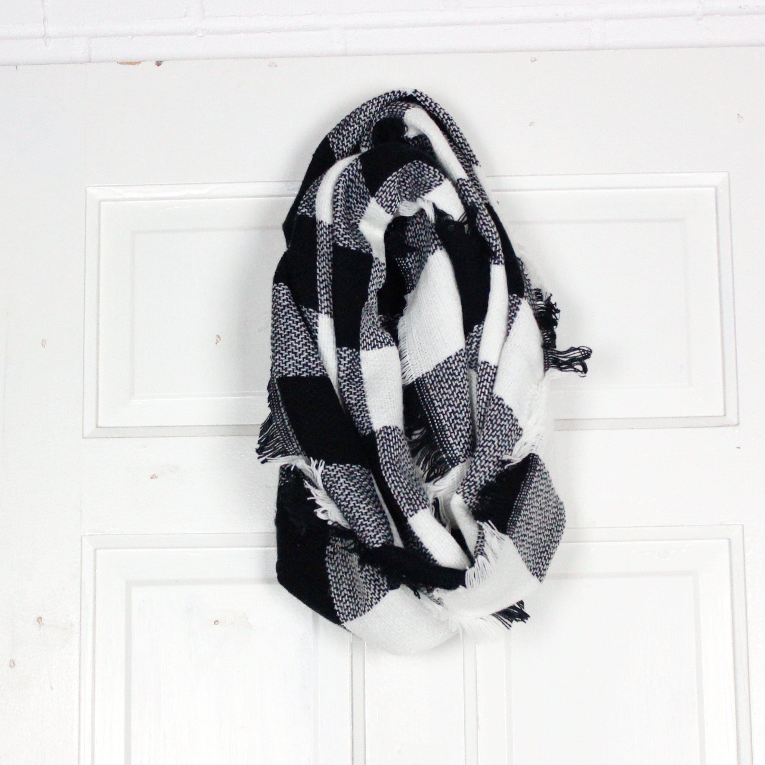 Buffalo Plaid Infinity Scarf