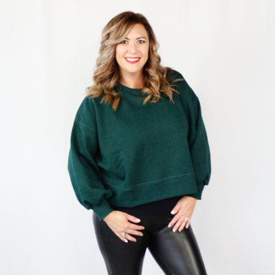 Balloon Sleeve Sweatshirt
