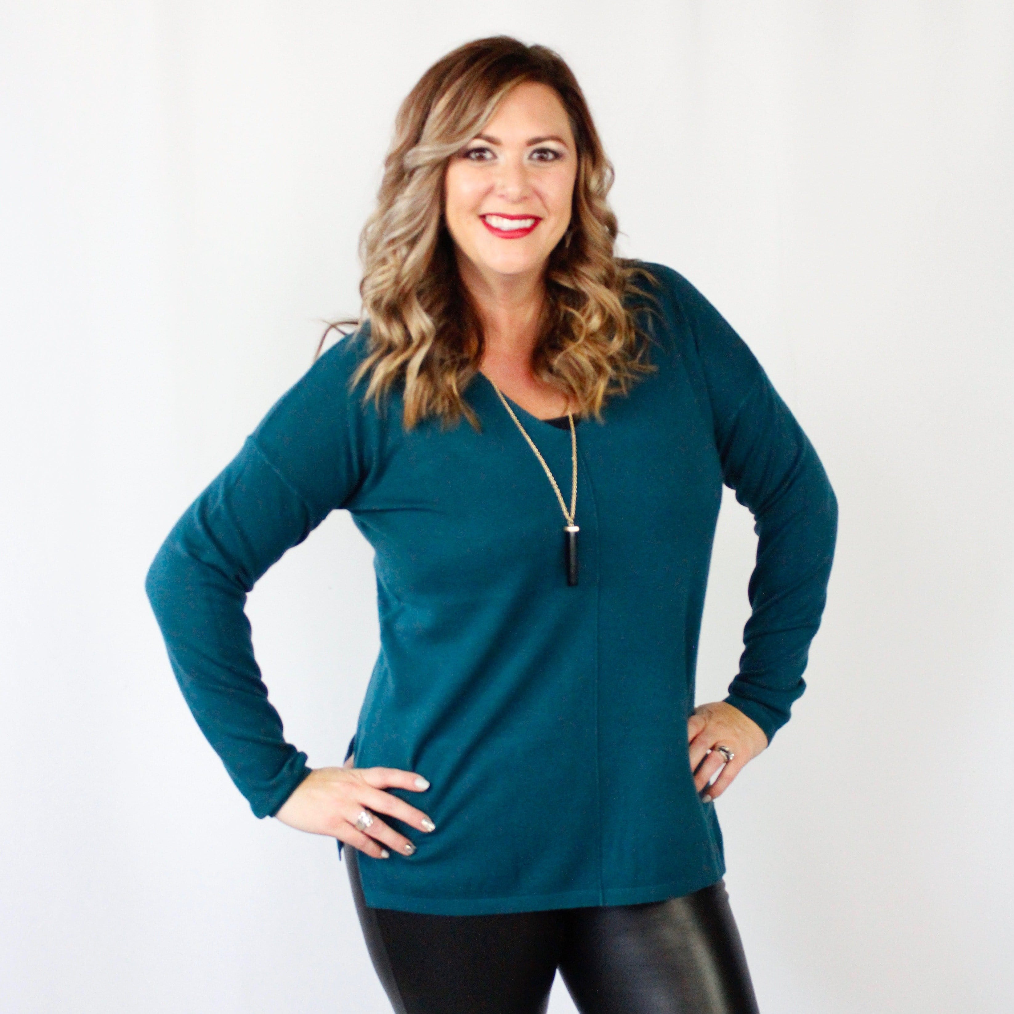 Center Seamed Butter Soft Pullover