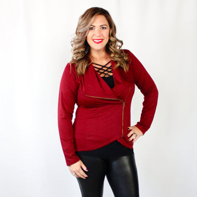 Drape Zipper Jacket