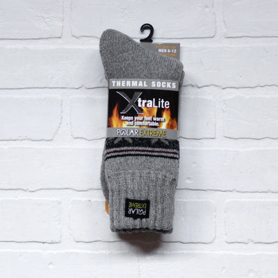 Polar Extreme Heat Men's Fairisle Brush Sock