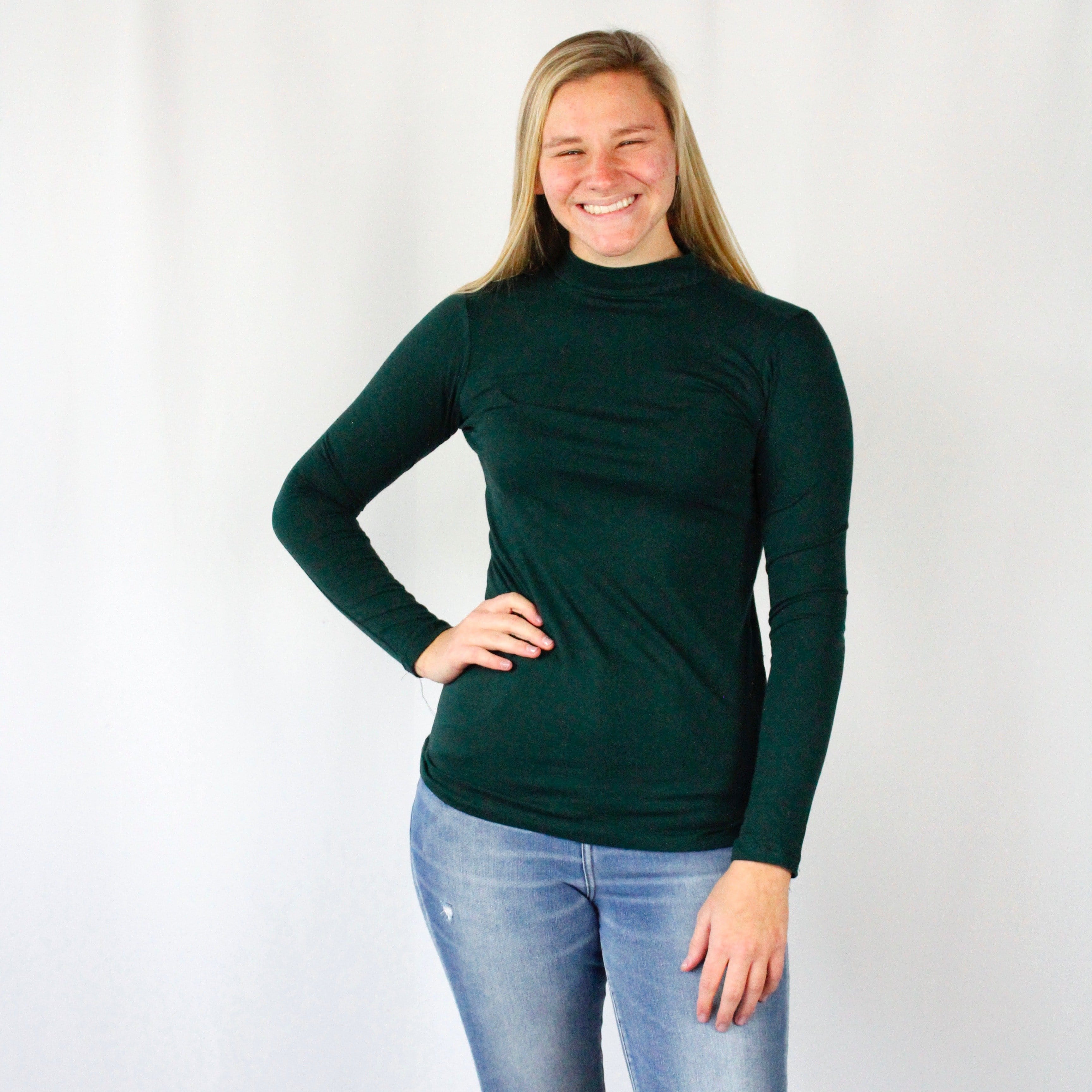 Mockneck Layering Top