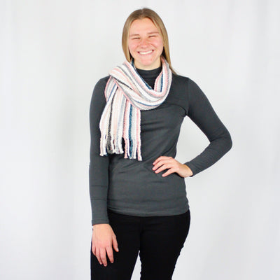 Multi-Color Chenille Giving Scarf