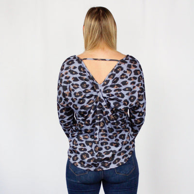 Blue Leopard Top