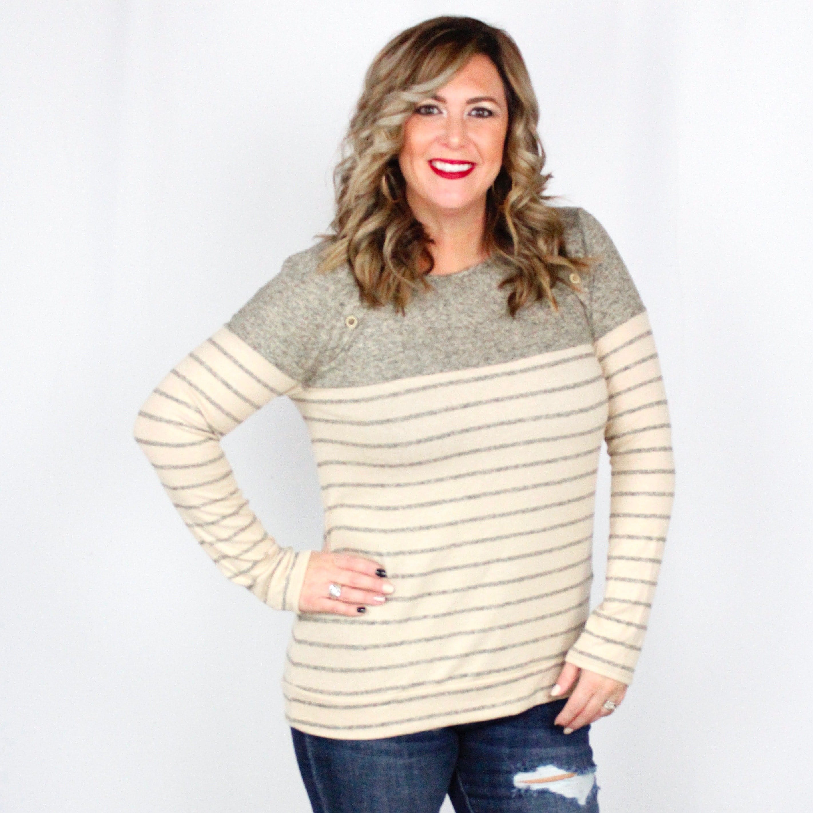 Mocha Stripe Longsleeve