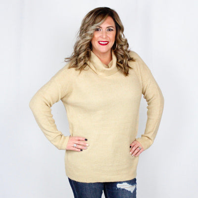 Cowl Neck Basic Sweater