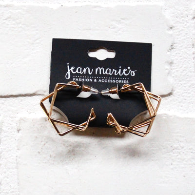 Texture Hoop Earring