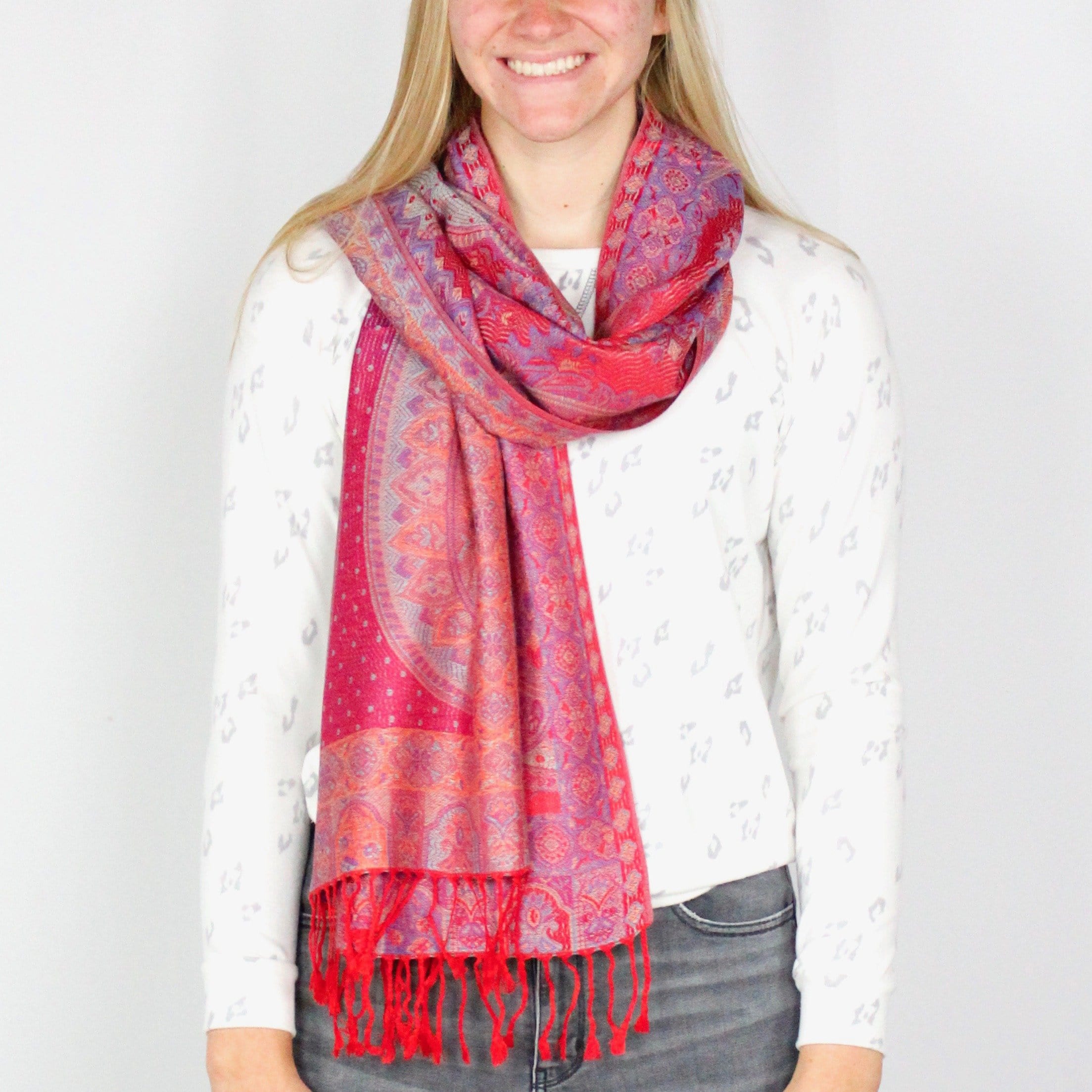 Paisley Printed Pashmina Scarf