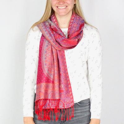Paisley Printed Pashmina Scarf