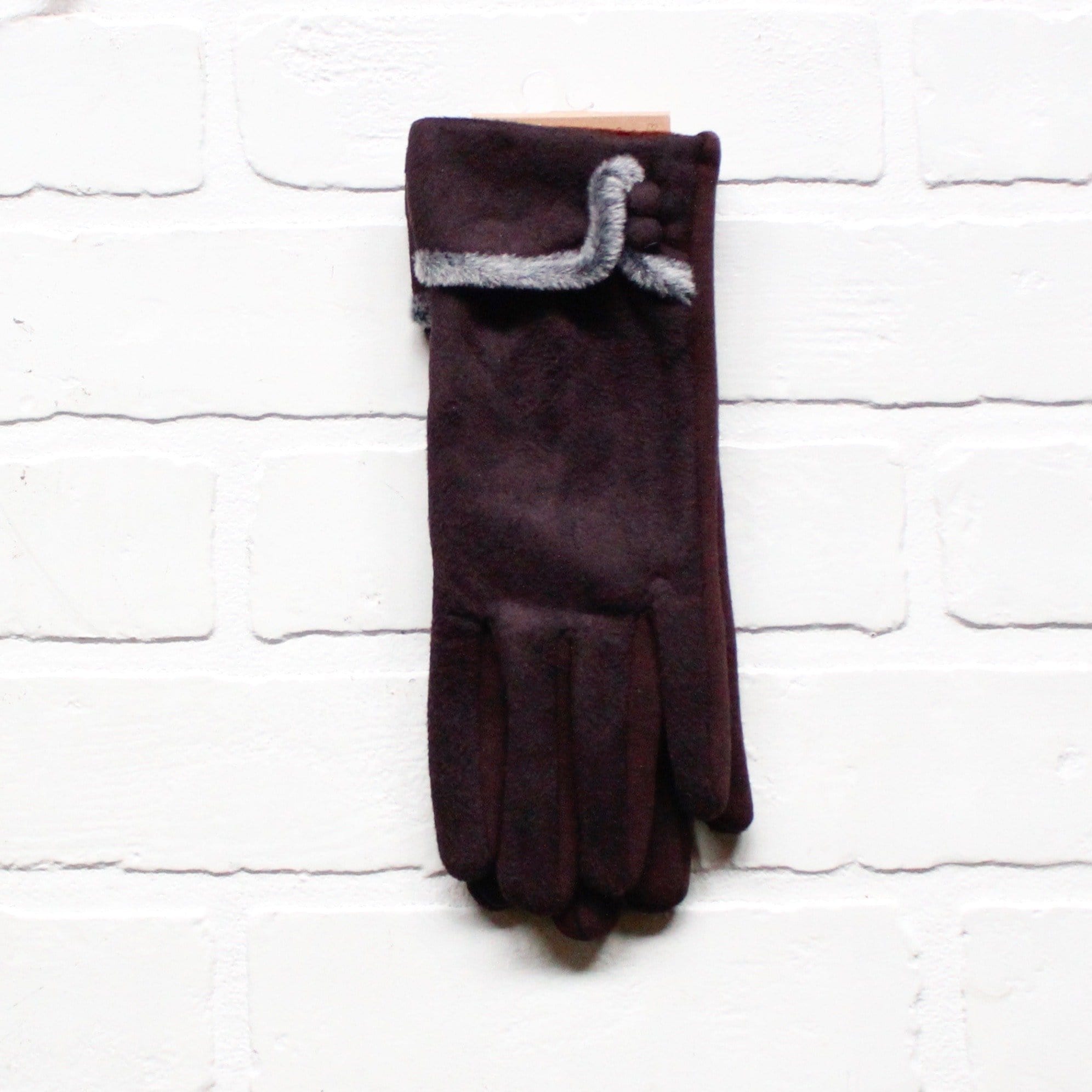 Faux Suede Glove