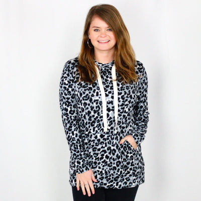 Leopard Pocket Hoodie