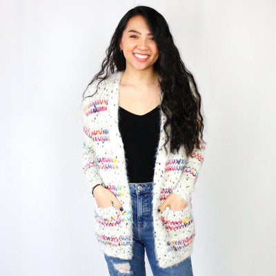 Stitch Texture Pocket Cardigan