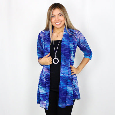 Royal Waves Mesh Cardigan