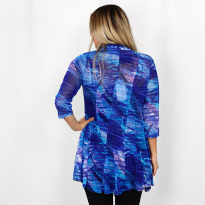 Royal Waves Mesh Cardigan