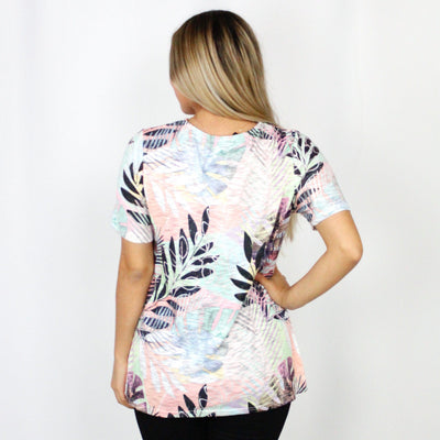 Multi Palm Sequin Detail Top