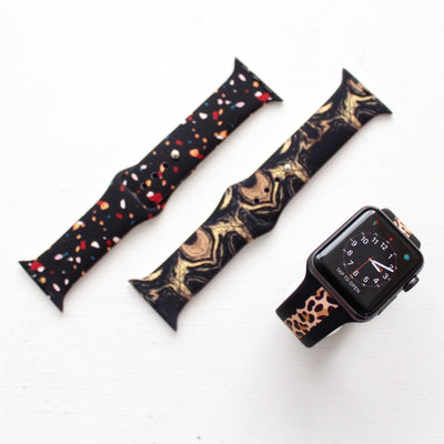 Leopard Stripe Silicone Watch Band
