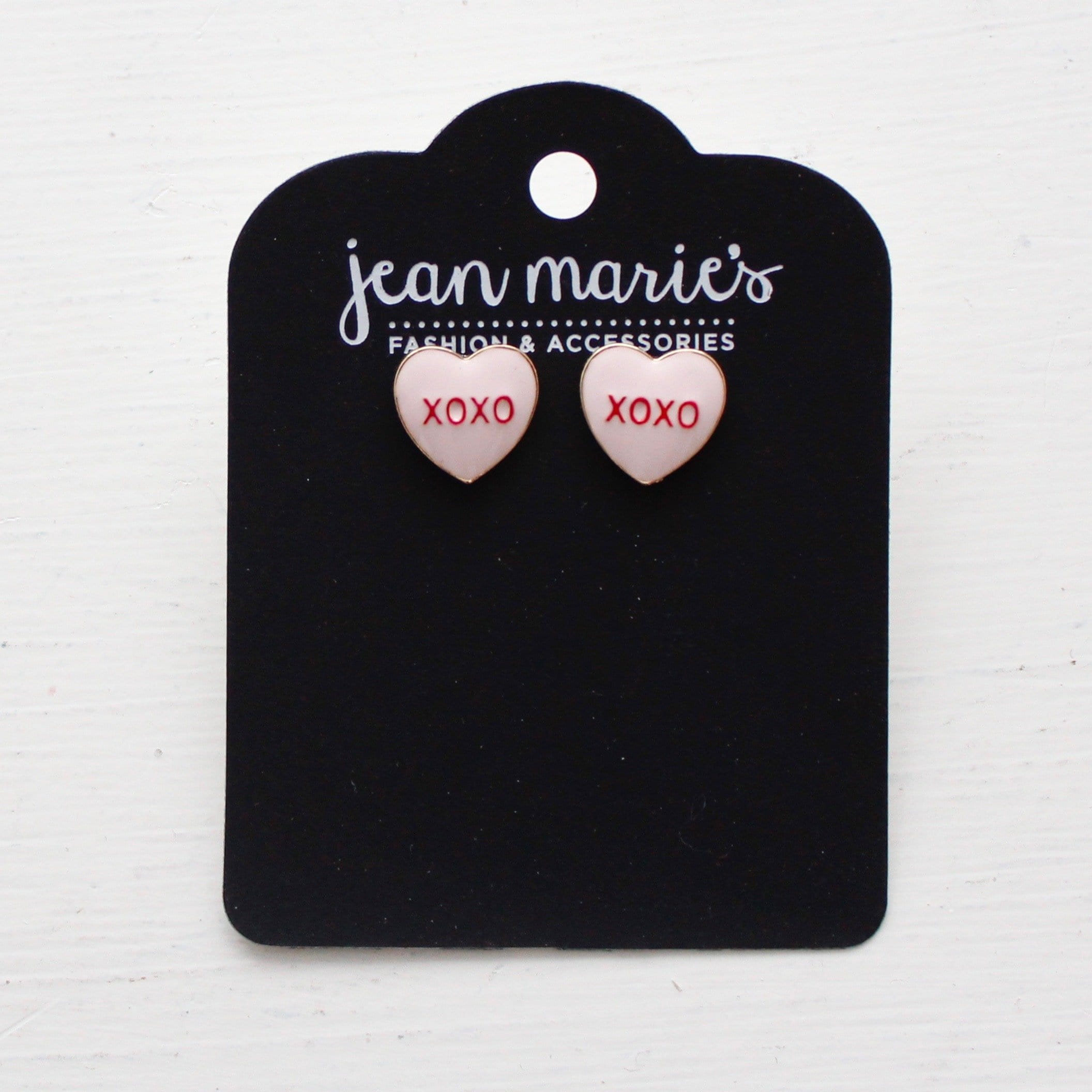 XOXO Candy Heart Stud