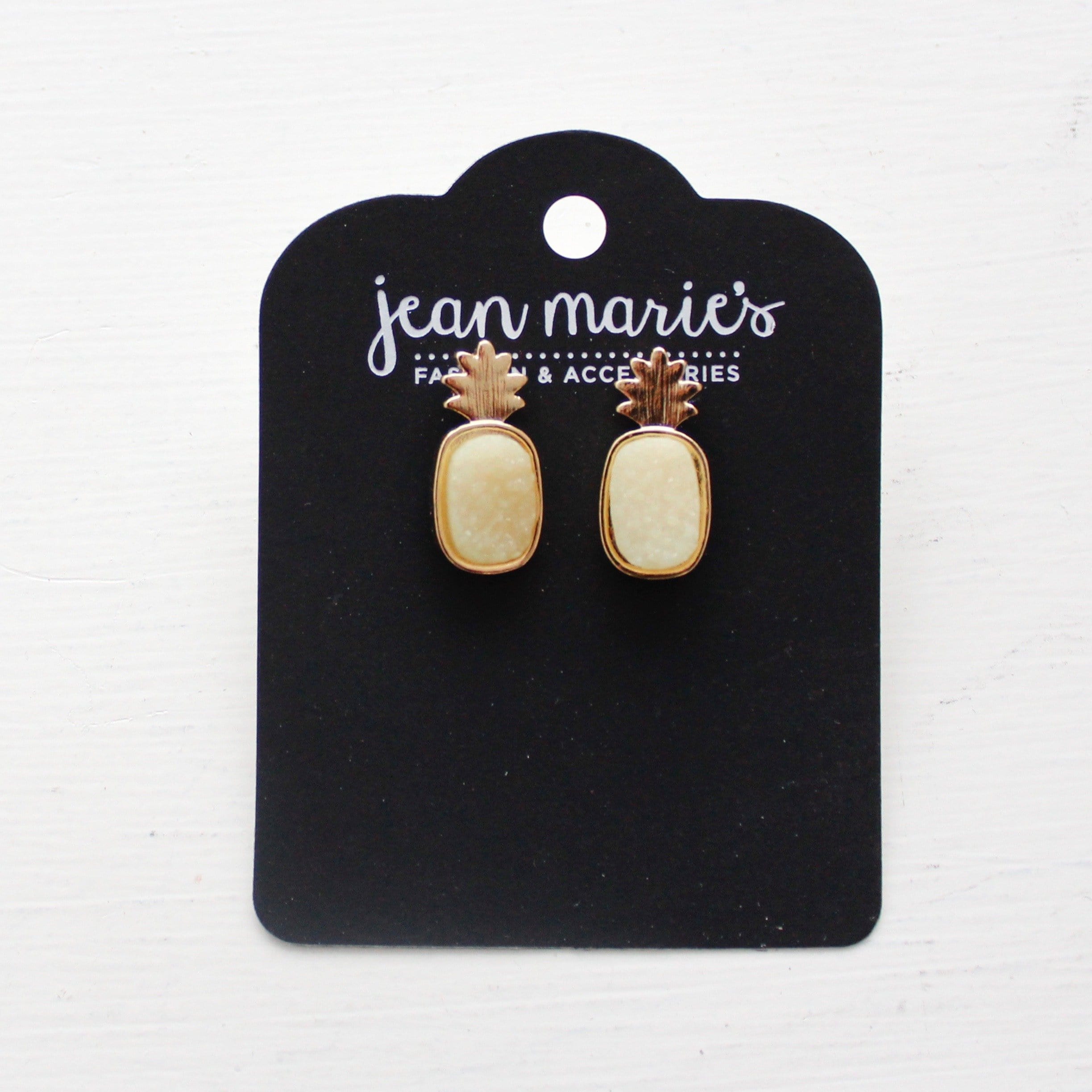 Druzy Pineapple Stud