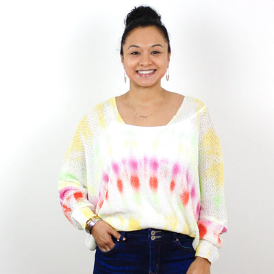 Rainbow Sherbet Sweater Top