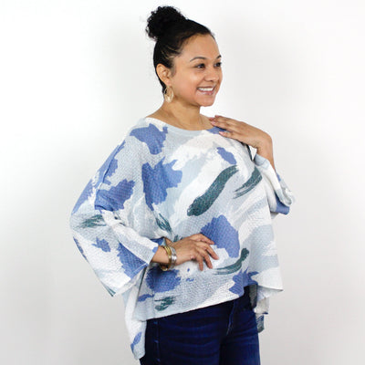 Lightweight Camo Sweater Top