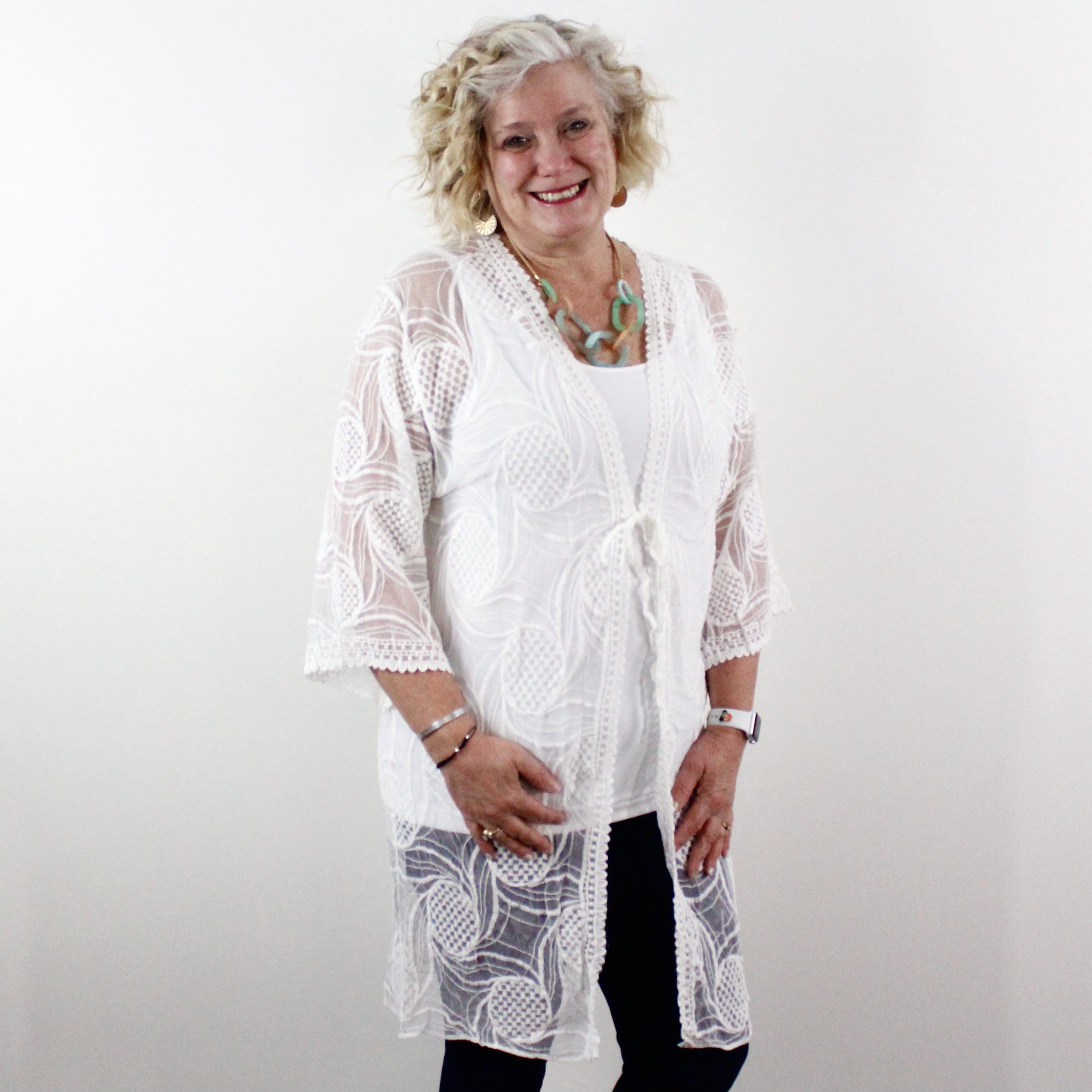 White Lace Kimono